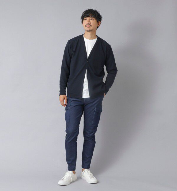 NOLLEY'S goodman「【ACTIVE SECT】《限定展開》ストレッチミラノリブワンボタンカーディガン 25AW」|カーディガン|