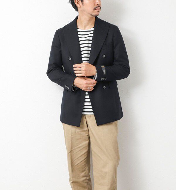 NOLLEY'S goodman「《ビジカジ対応》尾州 WOOL W JACKET 25AW」|テーラードジャケット|