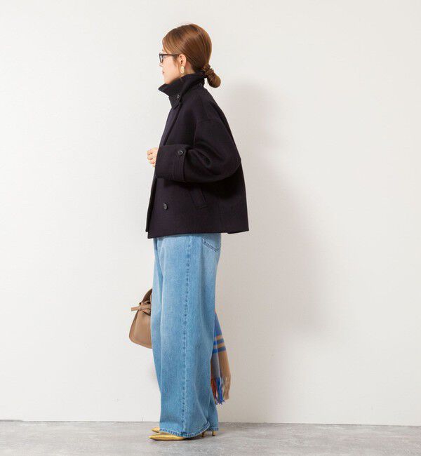 NOLLEY'S「ウールカシミヤダブルブレストコート」|ピーコート|