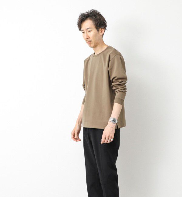 NOLLEY'S goodman「《ビジカジ対応》超長綿ハイゲージシルケット ポンチドレスCN ロンT 25AW」|Tシャツ・カットソー|