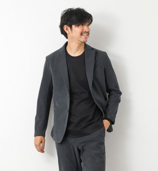 NOLLEY'S goodman「《ビジカジ対応》超長綿ハイゲージシルケット ポンチドレスCN ロンT 25AW」|Tシャツ・カットソー|