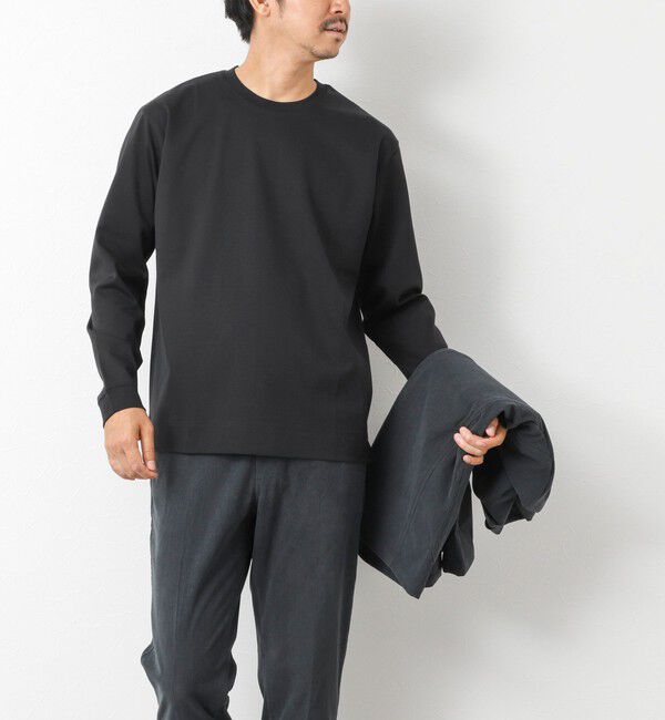 NOLLEY'S goodman「《ビジカジ対応》超長綿ハイゲージシルケット ポンチドレスCN ロンT 25AW」|Tシャツ・カットソー|