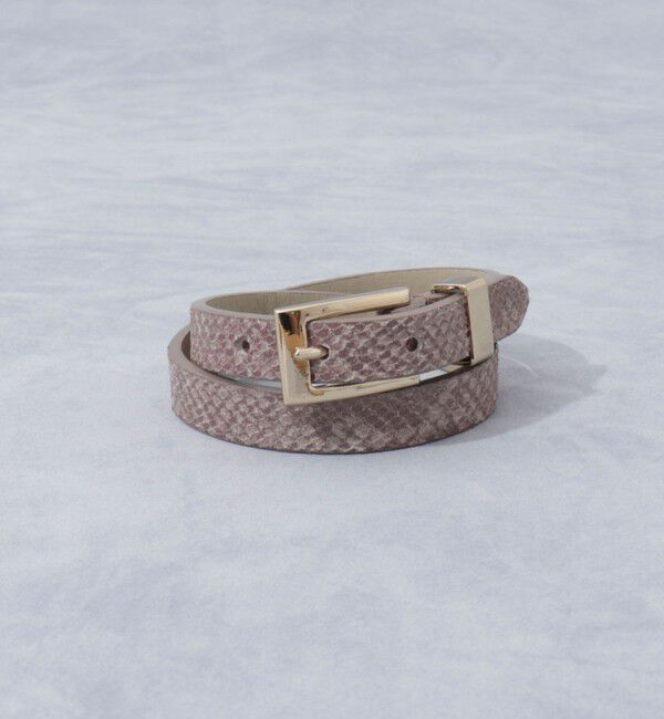 grace grace「【grace grace/グラスグラス】ダブルロールベルトブレス」|ブレスレット・バングル|ブラウンベージュ系3