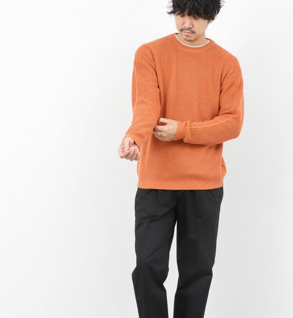 NOLLEY'S goodman「《2点セット》ウォッシャブル/抗菌加工 片畦7Gプルオーバー(ロンT付) 25AW」|ニット・セーター|