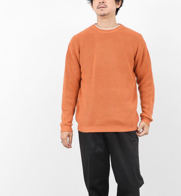 NOLLEY'S goodman「《2点セット》ウォッシャブル/抗菌加工 片畦7Gプルオーバー(ロンT付) 25AW」|ニット・セーター|