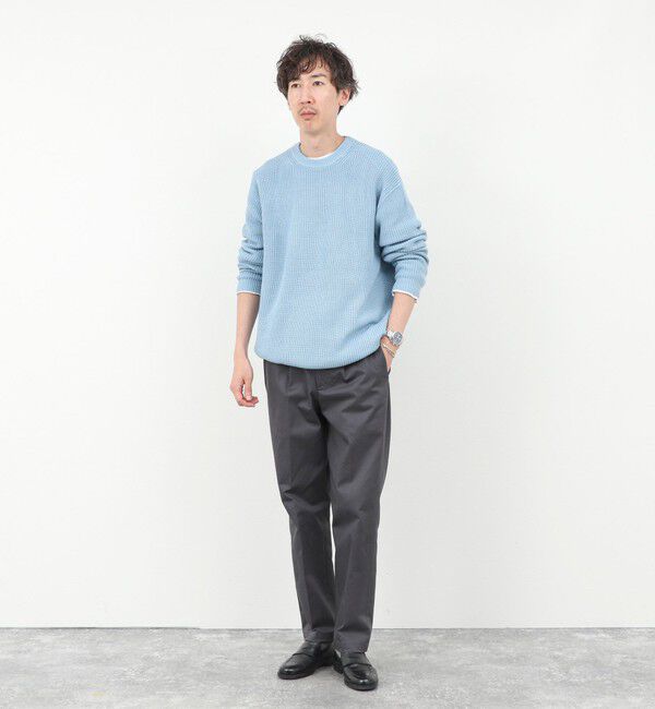 NOLLEY'S goodman「《2点セット》ウォッシャブル/抗菌加工 片畦7Gプルオーバー(ロンT付) 25AW」|ニット・セーター|