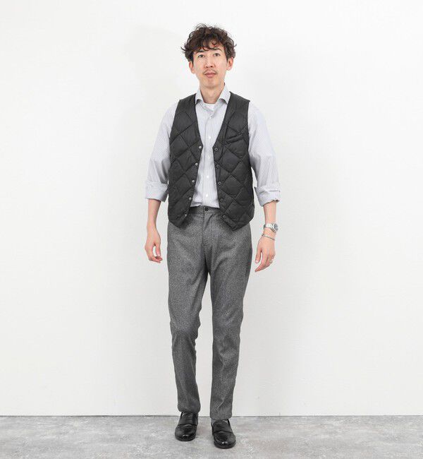 NOLLEY'S goodman「【TAION/タイオン】SINGLE SNAP BUTTON DOWN GILET 25AW」|ダウンベスト・ベスト|