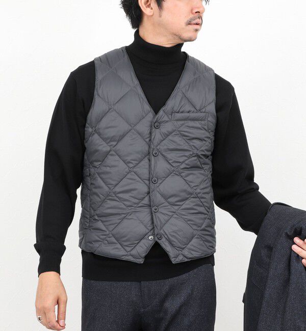 NOLLEY'S goodman「【TAION/タイオン】SINGLE SNAP BUTTON DOWN GILET 25AW」|ダウンベスト・ベスト|
