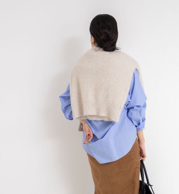 NOLLEY'S sophi「ウォッシャブルタイプライターVネック2WAYシャツ」|シャツ・ブラウス|