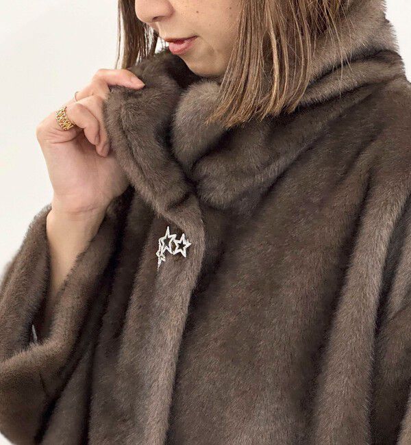 grace grace「【grace grace/グラスグラス】3スターパヴェブローチ」|ブローチ・コサージュ|