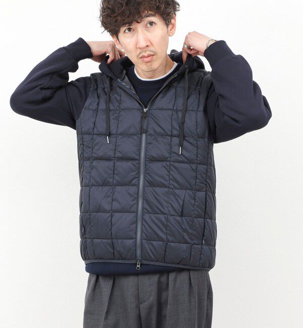 NOLLEY'S goodman「【TAION/タイオン】W-ZIP DOWN HOODIE with SWEATS SLEEVE 25AW」|ダウン|
