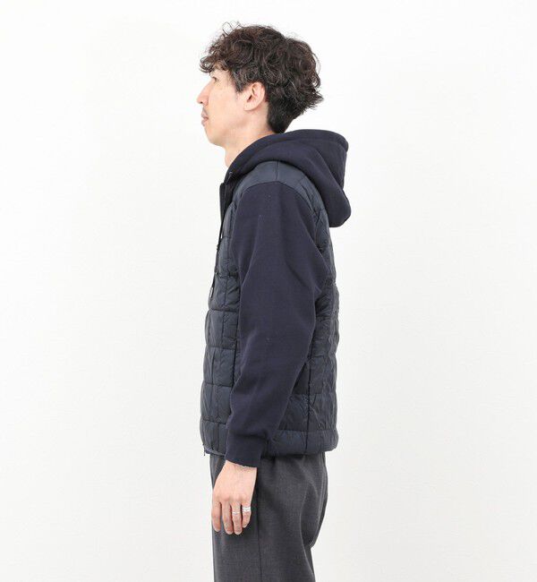 NOLLEY'S goodman「【TAION/タイオン】W-ZIP DOWN HOODIE with SWEATS SLEEVE 25AW」|ダウン|