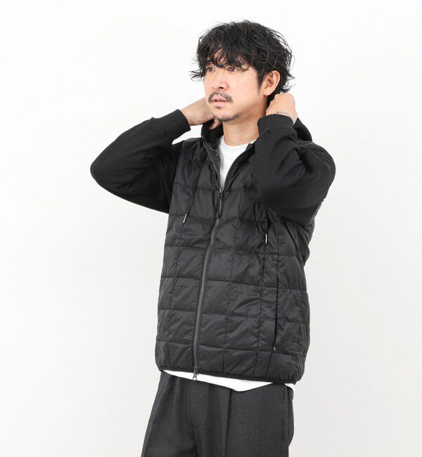 NOLLEY'S goodman「【TAION/タイオン】W-ZIP DOWN HOODIE with SWEATS SLEEVE 25AW」|ダウン|
