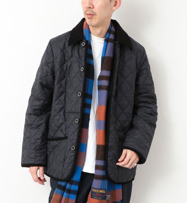 NOLLEY'S goodman「【Traditional weatherwear】WAVERLY WOOL SAXONY 25AW」|ステンカラーコート|チャコールグレー