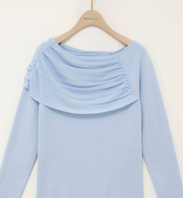 NOLLEY'S sophi「《手洗い可能》イレギュラーネックオフショルプルオーバー」|ニット・セーター|