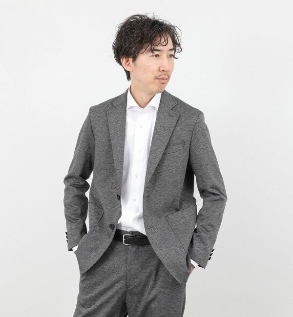 NOLLEY'S goodman「《ビジカジ/セットアップ対応》シャークジャージ イージーJK 26SS」|テーラードジャケット|