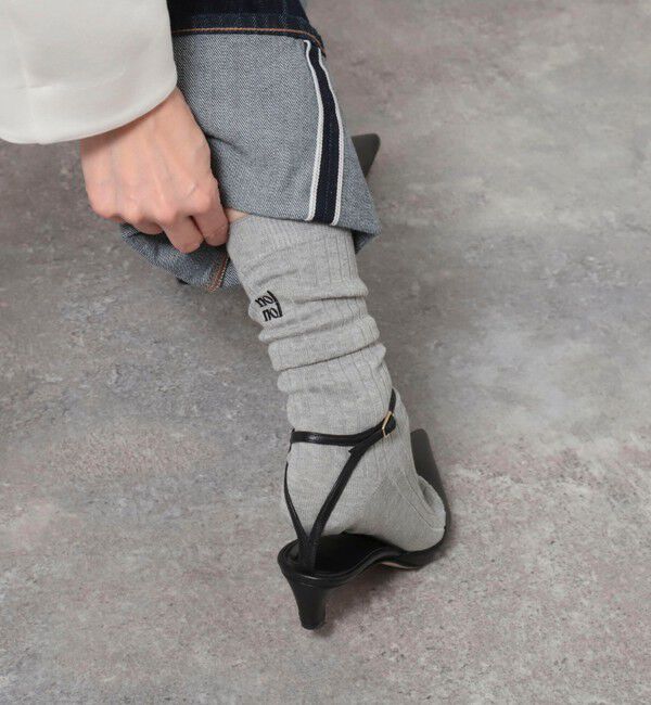 NOLLEY'S「【nolnol/ノルノル】リブソックス」|ソックス|ミディアムグレー