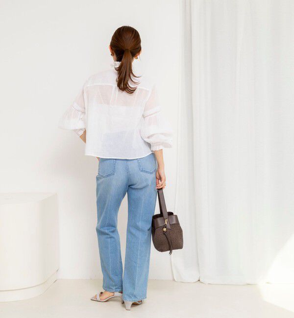 NOLLEY'S sophi「【MARILYN MOON】sheer starched cotton lace frilled ブラウス」|シャツ・ブラウス|