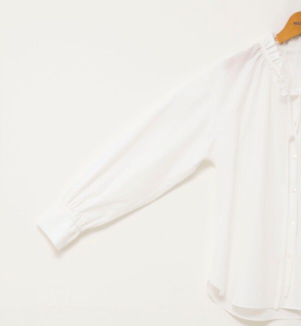 NOLLEY'S「ウォッシャブルフリル襟ブラウス」|シャツ・ブラウス|
