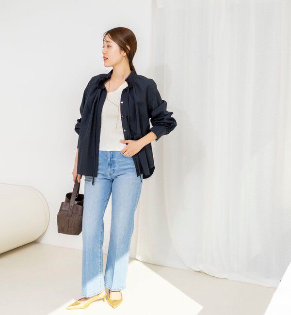 NOLLEY'S「ウォッシャブルフリル襟ブラウス」|シャツ・ブラウス|