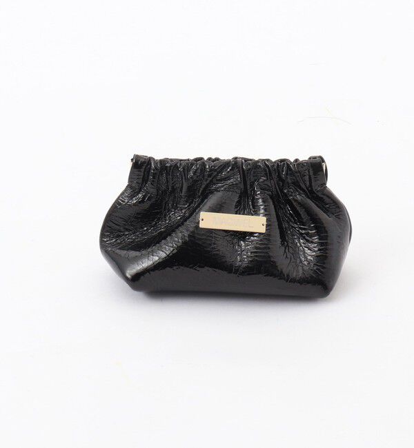 MAQWEL「【MAQWEL/マクウェル】メタリックポーチ」|ポーチ|ブラック