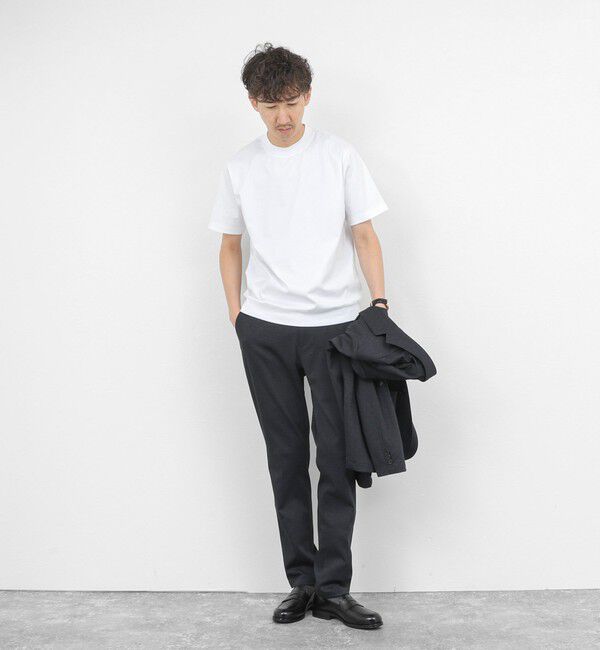 NOLLEY'S goodman「《ビジカジ対応》シルケットスムース クルーネックドレスTシャツ 26SS」|Tシャツ・カットソー|