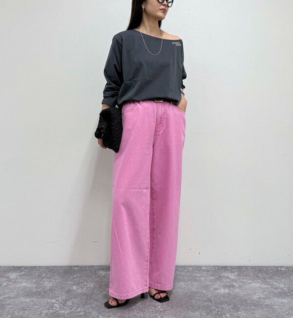 fredy emue「ブリーチデニム５ポケイージーパンツ」|デニム|