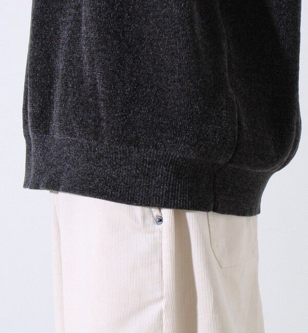 GLOSTER「【昨年人気アイテム再登場！チクチクしないニット】モールバックボーダー ヘンリーネックニット」|ニット・セーター|