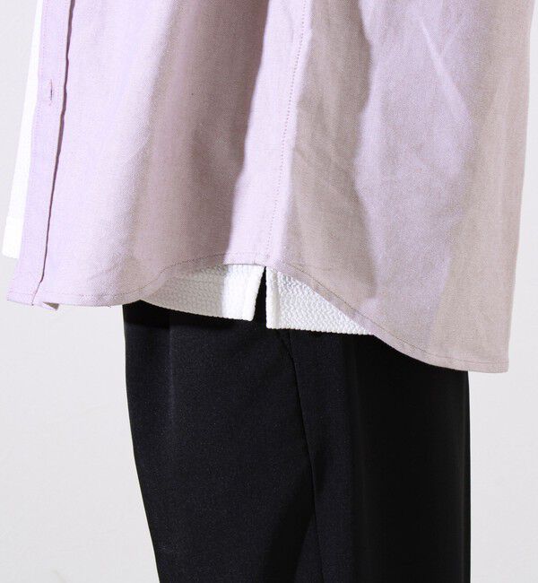 GLOSTER「【定番&times;遊び心】フレブル刺繍BDシャツ 無地/クレイジーパターン」|シャツ・ブラウス|