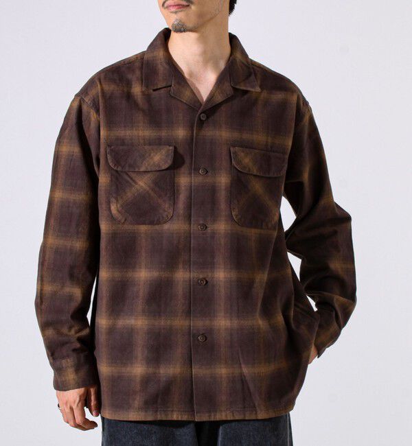 GLOSTER「【PENDLETON】Open Collar Shirt オープンカラーシャツ」|シャツ・ブラウス|