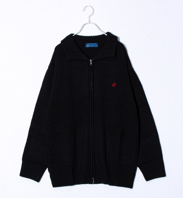 GLOSTER「【BEVERLY HILLS POLO CLUB】UNISEX ライトカウチンカーデ」|カーディガン|ブラック