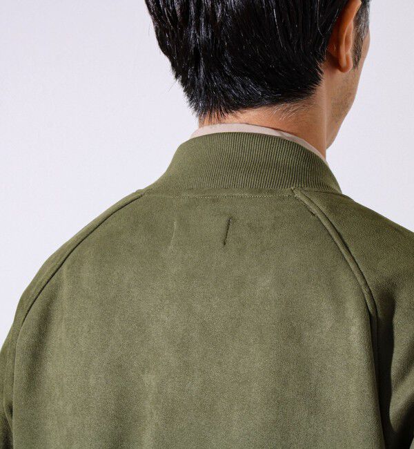 GLOSTER「【秋の新定番】フェイクスエードMA-1ジップブルゾン」|ブルゾン・スタジャン|