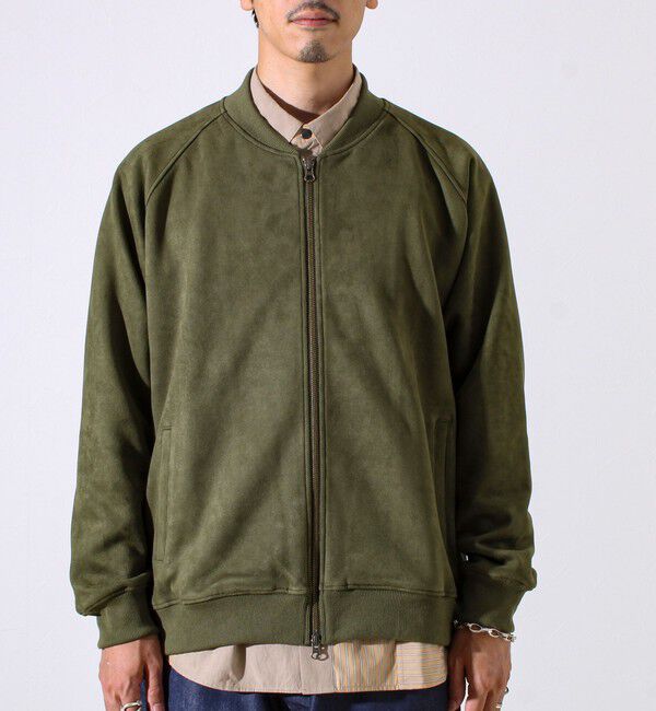 GLOSTER「【秋の新定番】フェイクスエードMA-1ジップブルゾン」|ブルゾン・スタジャン|