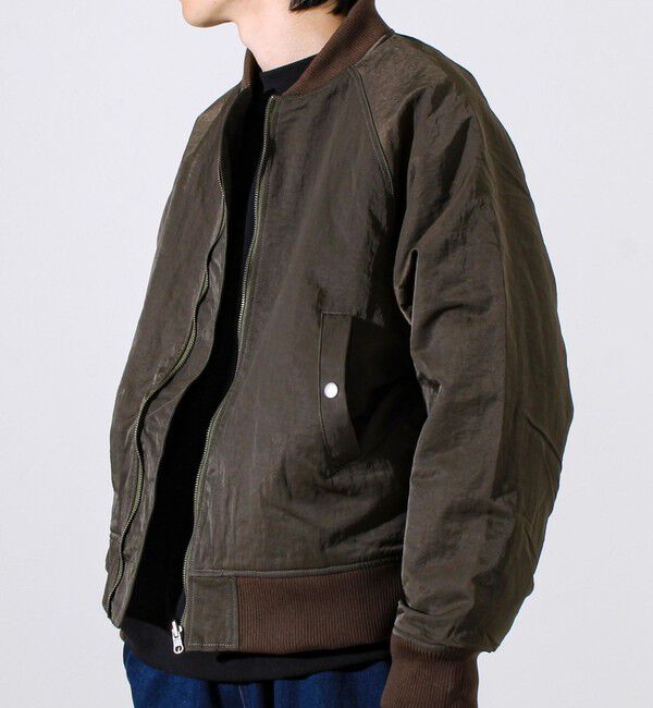 GLOSTER「【ナイロン&times;フリース】2WAY リバーシブルボンバージャケット MA-1 UNISEX」|ブルゾン・スタジャン|
