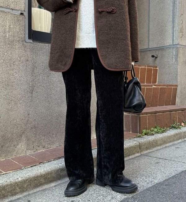 fredy emue「モールストレッチフレアーパンツ」|チノ|