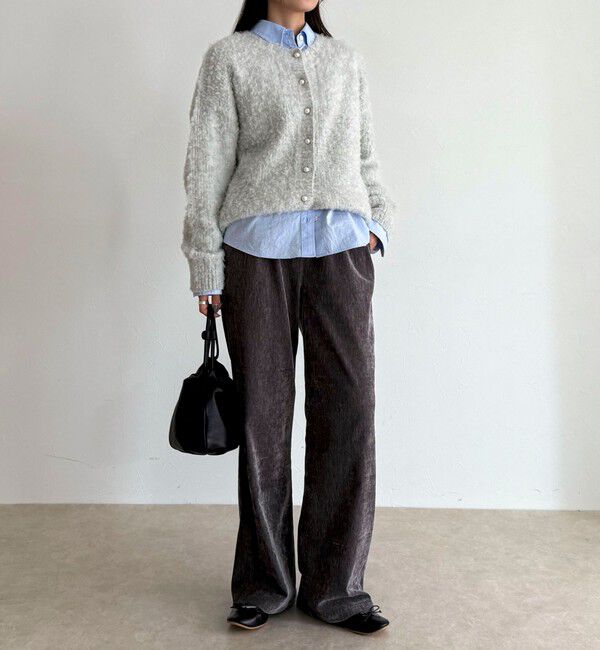 fredy emue「モールストレッチフレアーパンツ」|チノ|