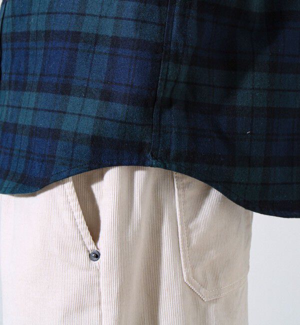 GLOSTER「【定番フレブルシリーズ】フレンチブルドッグ刺繍 ボタンダウンネルシャツ」|シャツ・ブラウス|