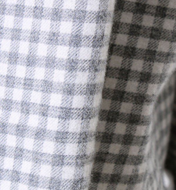 GLOSTER「【定番フレブルシリーズ】フレンチブルドッグ刺繍 ボタンダウンネルシャツ」|シャツ・ブラウス|