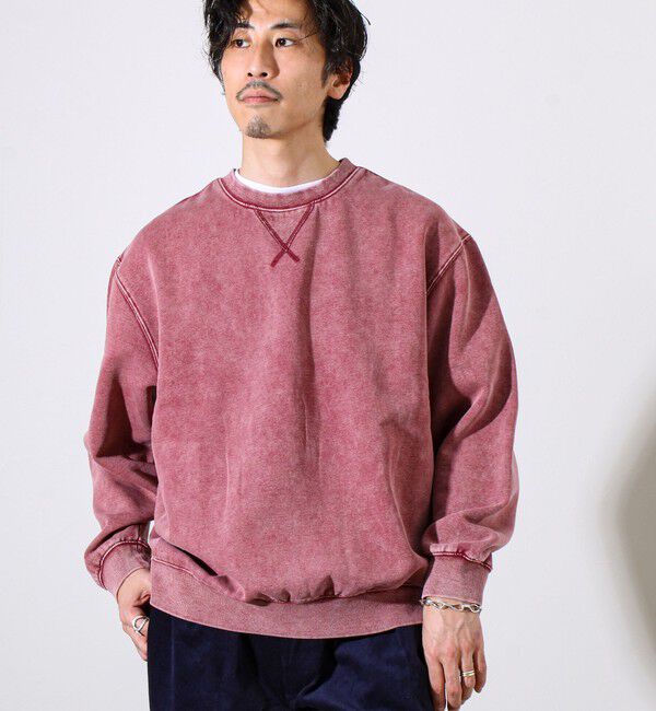 GLOSTER「【雪の色ムラ】カラフルスノーパウダー裏起毛スウェット」|スウェット・ジャージ|