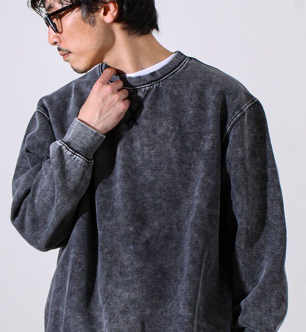 GLOSTER「【雪の色ムラ】カラフルスノーパウダー裏起毛スウェット」|スウェット・ジャージ|