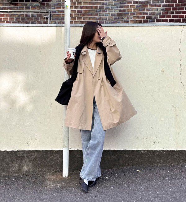 fredy emue「ミドル丈オーバートレンチコート」|トレンチコート|