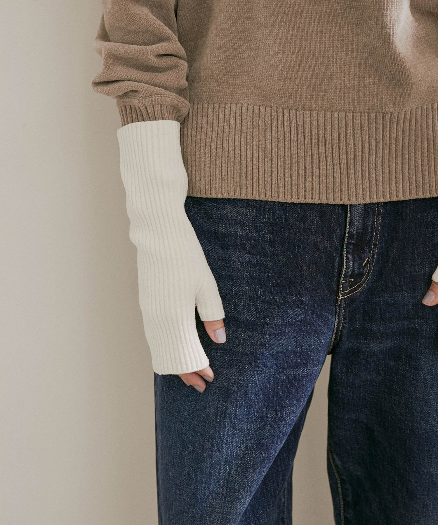 SALON adam et rope'「アームウォーマー -CreamyCotton /クリーミーコットン-」|手袋|