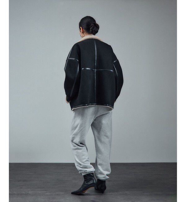 SALON adam et rope'「【WEB限定】フェイクムートンショートコート」|その他|