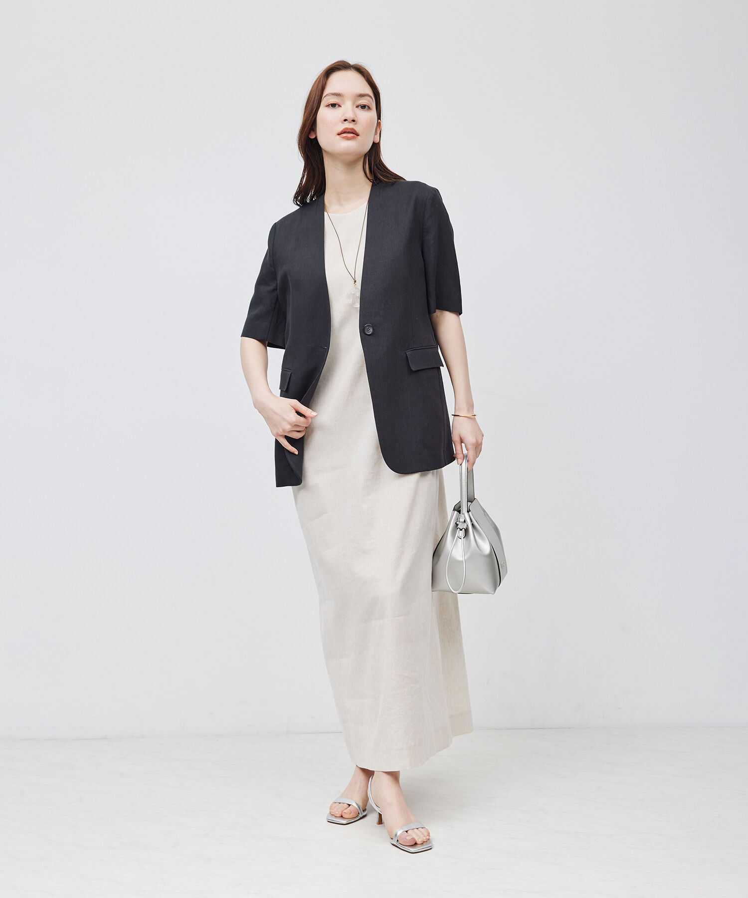 ROPE「【WEB限定】RPロゴ スプリットレザードロストミドルバッグ」|ハンドバッグ|