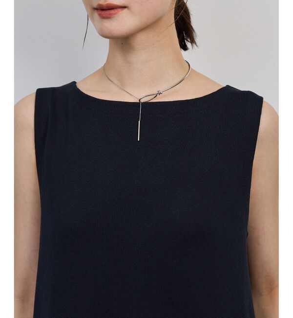 ROPE「シルクコットン総針Aラインワンピース/イージーケア」|ワンピース|