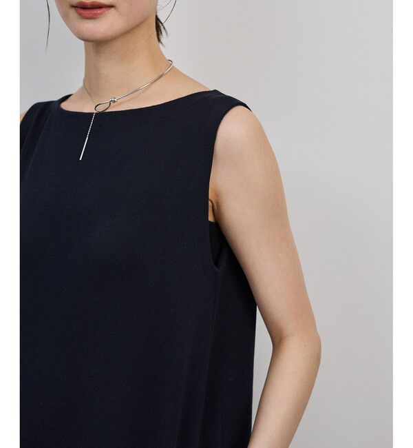 ROPE「シルクコットン総針Aラインワンピース/イージーケア」|ワンピース|