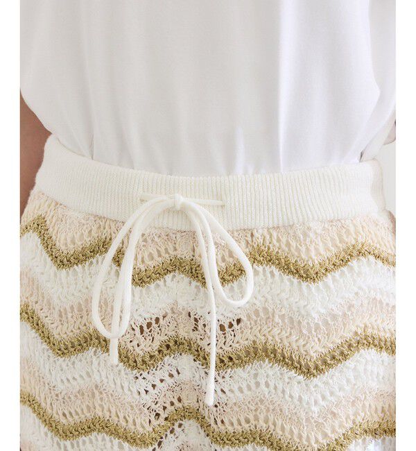 ROPE「【COOHEM（コーヘン）】ZIGZAG SUKASHI KNIT PANTS【WEB・一部店舗限定】【一部別注カラー】/洗える」|チノ|