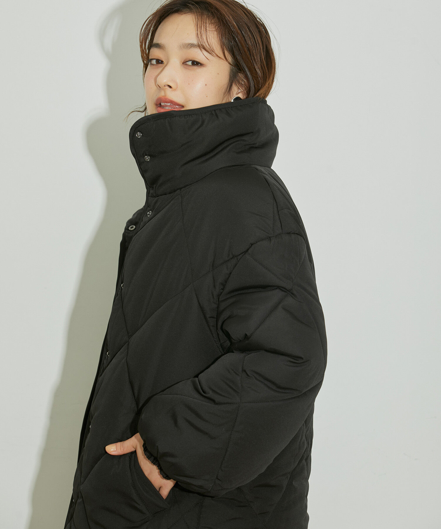 vis-a-vis「【WEB限定】ダイヤキルト中綿ロングコート」|その他|