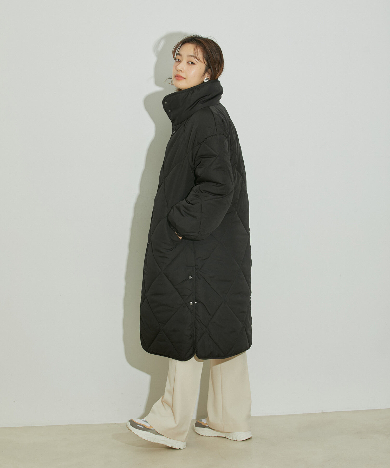 vis-a-vis「【WEB限定】ダイヤキルト中綿ロングコート」|その他|
