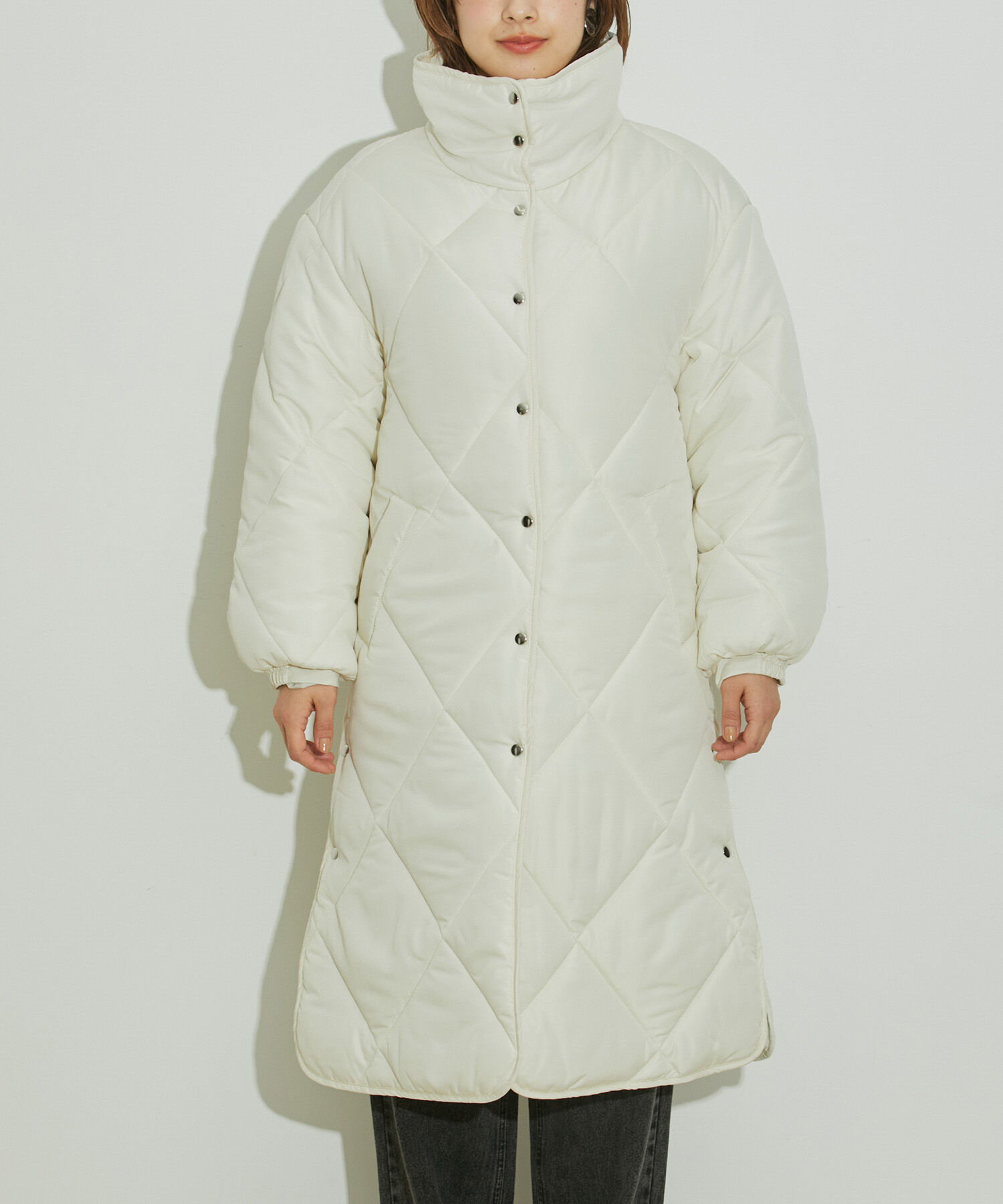 vis-a-vis「【WEB限定】ダイヤキルト中綿ロングコート」|その他|